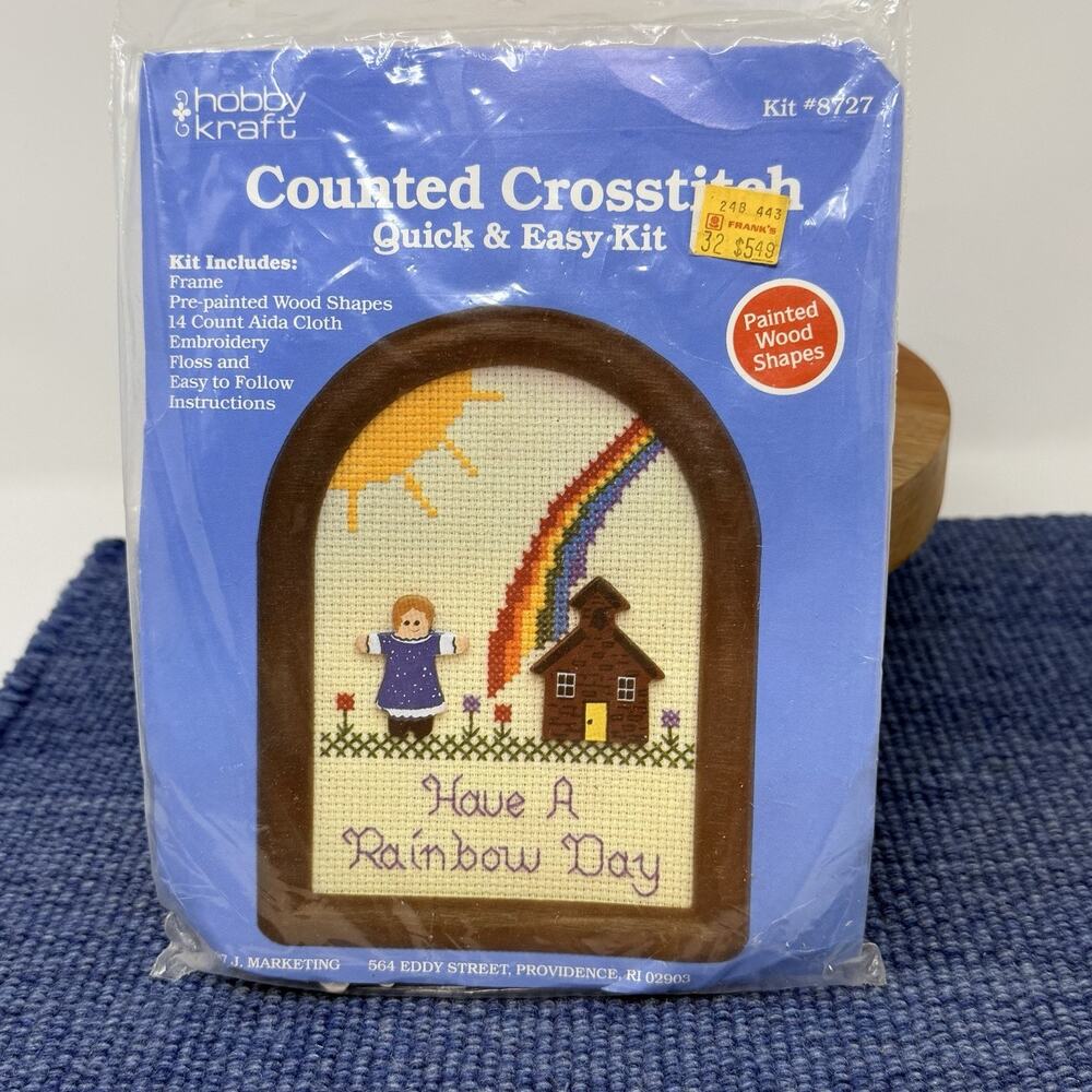 Hobby Kraft Counted Crosstitch 1987 # 8727 Have A Rainbow Day